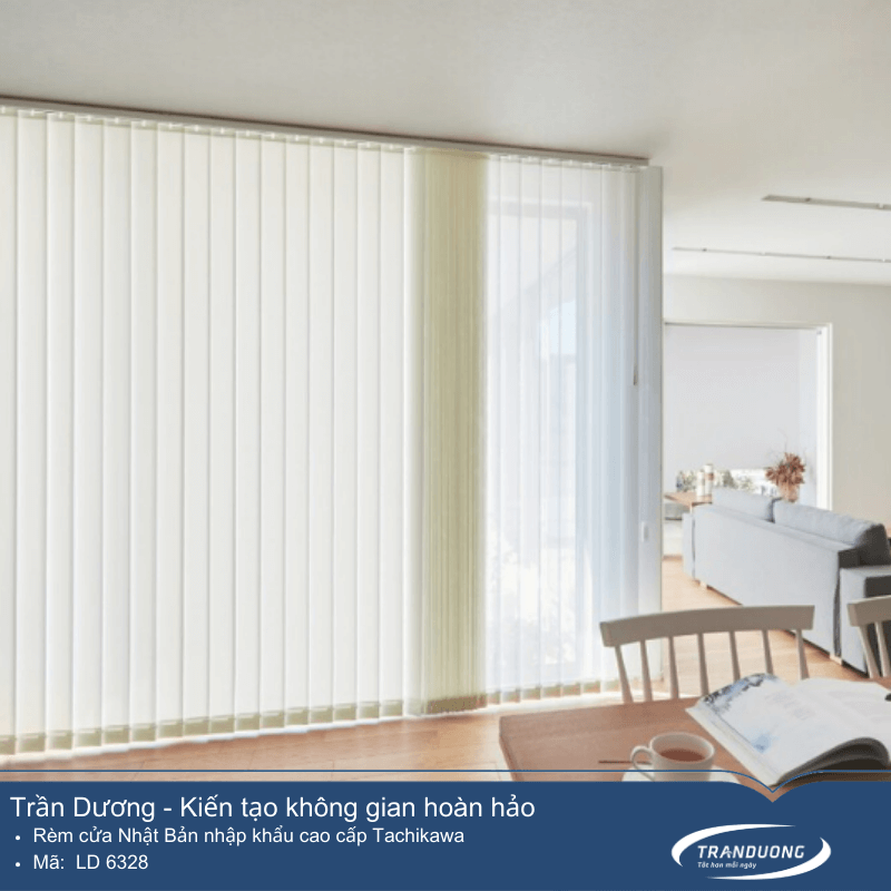 RÈM LÁ DỌC NHẬT BẢN CAO CẤP LD 6327 - 6329